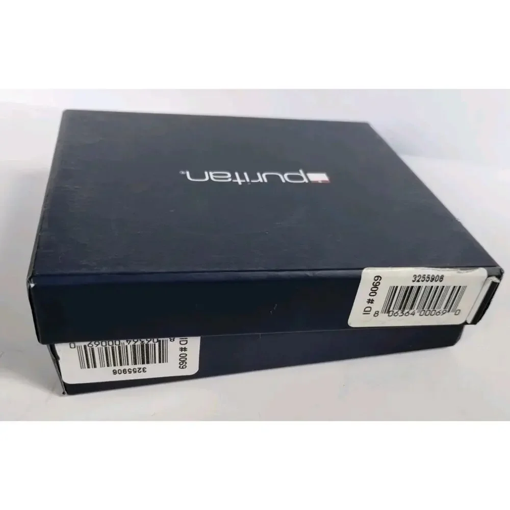 Puritan New In Box Genuine Leather BROWN Bi-fold Classic Minimalist Wallet